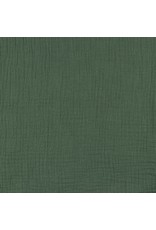 Musselin Uni green Double Gauze