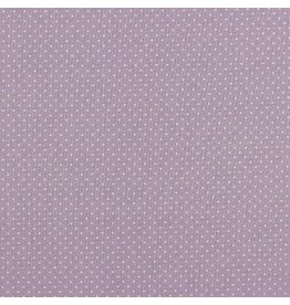 Baumwolle Motiv kleine Punkte lilac weiß