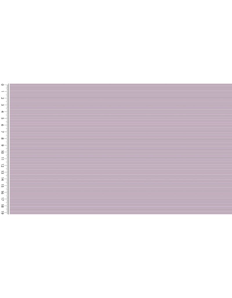 Bündchen lila Mini Streifen Strickschlauch - MU