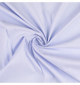 Baumwolle dehnbar Streifen blau weiß - SH