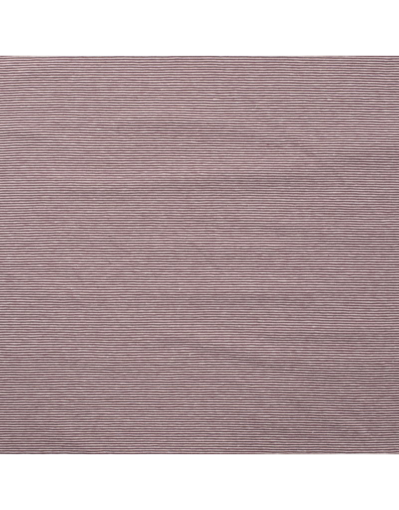 Jersey Motiv Streifen mauve 1mm - QT