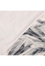 Sportjersey Badestoff abstrakt grau schwarz weiß - SH