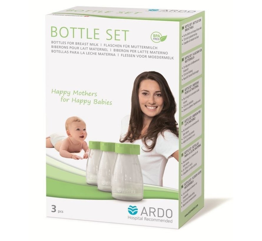 Ardo Bottleset 150ml 3 pack | Borstvoedingsflesjes