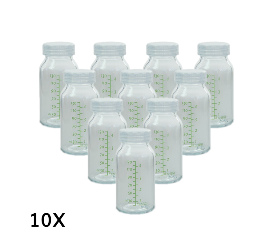 10x Ardo Glazen flesjes 130ml