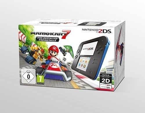 Nintendo 2DS Black/Blue + Mario Kart 7