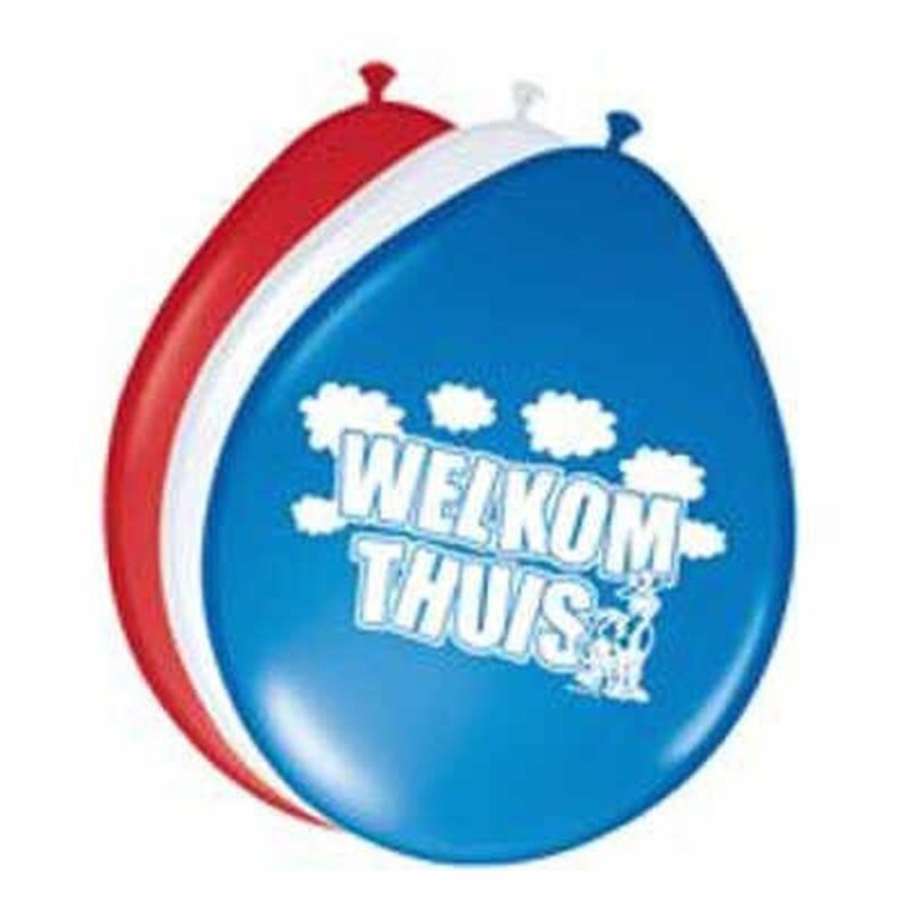 Folat Welkom Thuis Ballonnen 30cm | 8 stuks Folat Welkom Thuis Ballonnen 30cm | 8 stuks