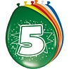 Folat Ballonnen 5 jaar 30cm | 8 stuks Folat Ballonnen 5 jaar 30cm | 8 stuks