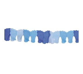 Guirlande de pieds bleus