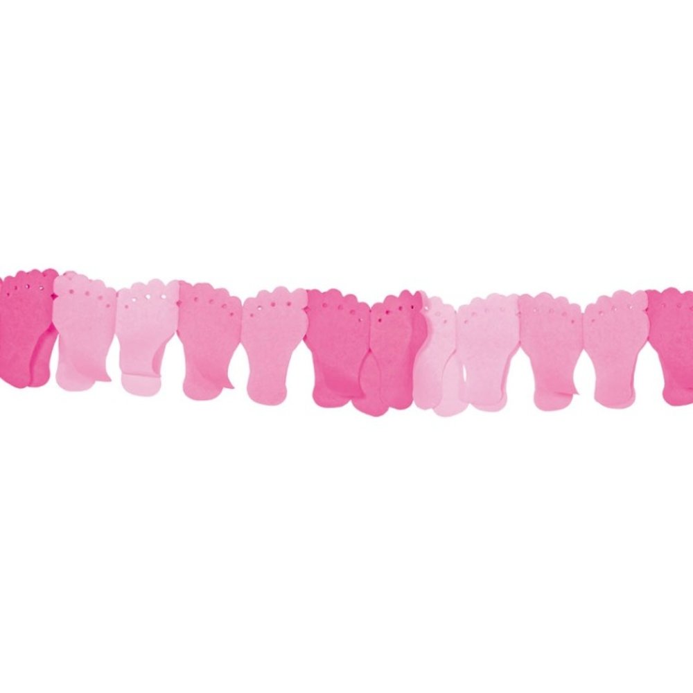 Folat Pink Footprint Garland | 6 meters