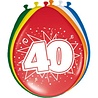 Folat 40th Birthday Balloons 30cm | 8 pieces Folat 40th Birthday Balloons 30cm | 8 pieces