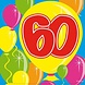 Folat Servietten zum 60. Geburtstag, 25 x 25 cm | 20 Stück