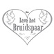 Deurbord Leve het bruidspaar Deurbord Leve het bruidspaar