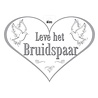 Folat Türschild: Es lebe das Brautpaar!