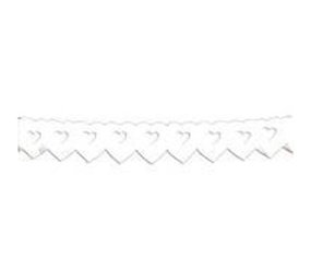 Large white double heart garland