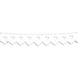 Large white double heart garland