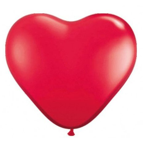 Folat Rote Herzballons 30 cm | 8 Stück