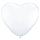 Folat White Heart-Shaped Balloon 30cm | 8 pieces