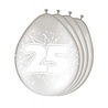 Folat 25th Wedding Anniversary Balloons Silver 30cm | 8 pieces Folat 25th Wedding Anniversary Balloons Silver 30cm | 8 pieces