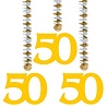 Decorative spiral 50 years GOLD | 3 pieces Decorative spiral 50 years GOLD | 3 pieces