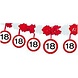 Slinger Verkeersbord 18 jaar met onderhanger Slinger Verkeersbord 18 jaar met onderhanger