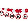 Folat Slinger Verkeersbord 30 jaar met Onderhangers 4mtr | per stuk Folat Slinger Verkeersbord 30 jaar met Onderhangers 4mtr | per stuk