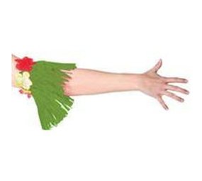 Folat Décoration de bras Hawaii verte | 2 pièces