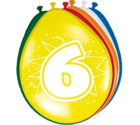 Folat Balloons 6 years 30cm | 8 pieces