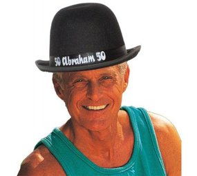 Abraham, chapeau melon, 50 ans
