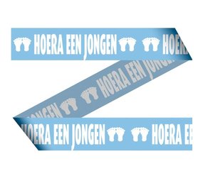 Folat Afzetlint Geboorte jongen | 15 meter Folat Afzetlint Geboorte jongen | 15 meter