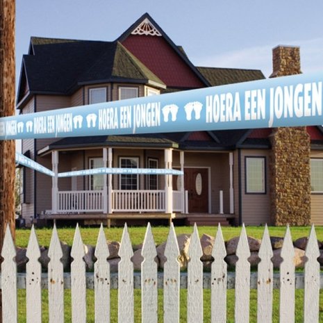 Folat Afzetlint Geboorte jongen | 15 meter Folat Afzetlint Geboorte jongen | 15 meter