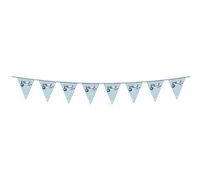 Folat Flag garland birth of a Stork Boy