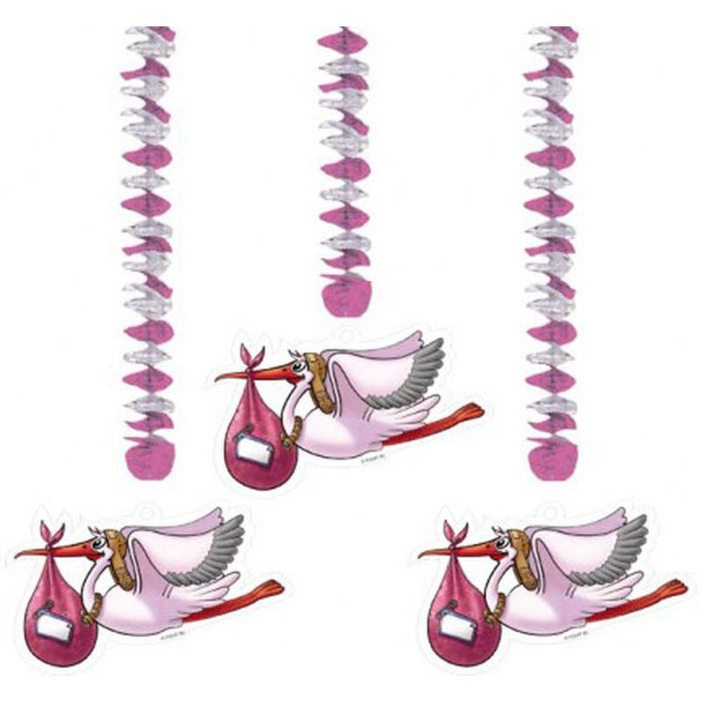 Folat Decorative Spiral Stork Girl 3 pieces