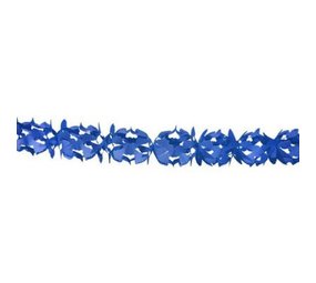 Blue paper garland