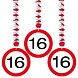 Decoratie spiraal 16 Verkeersbord | 3 stuks Decoratie spiraal 16 Verkeersbord | 3 stuks