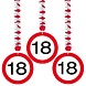 Decoratie spiraal 18 Verkeersbord 3 stuks Decoratie spiraal 18 Verkeersbord 3 stuks