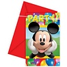 Procos Party Mickey Mouse Party Invitation 6 pieces