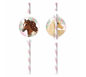 Rietjes Beautiful Horses Paarden | 8 stuks Rietjes Beautiful Horses Paarden | 8 stuks