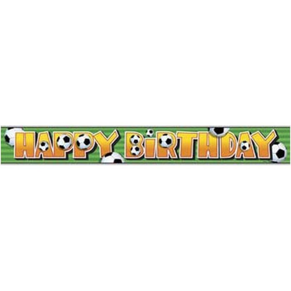 Unique Party Bannière de football « Joyeux anniversaire » 3,5 mètres | à l'unité