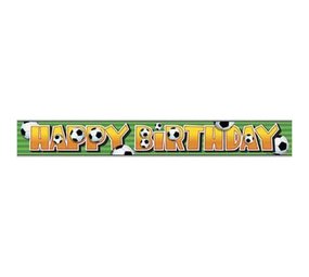 Unique Party Bannière de football « Joyeux anniversaire » 3,5 mètres | à l'unité