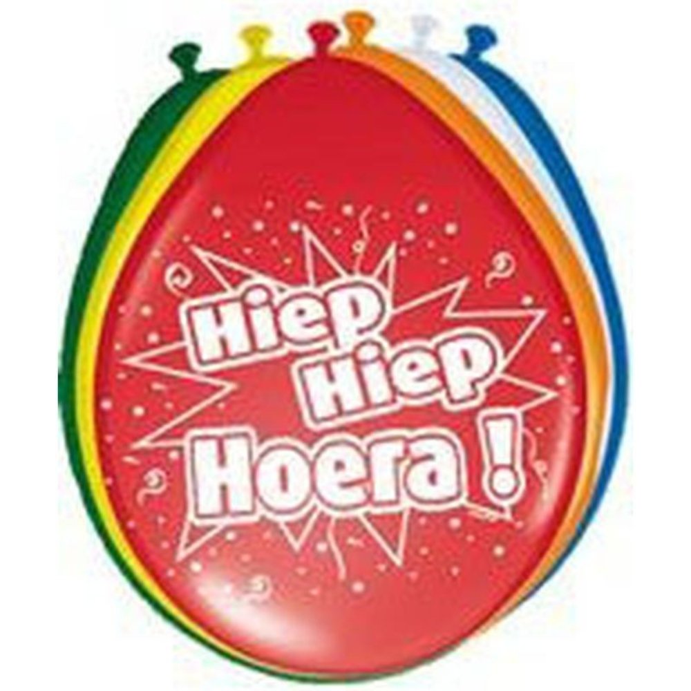 Folat Hurra-Luftballons, 30 cm | 8 Stück