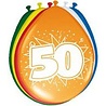 Folat 50. Geburtstagsballons, 30 cm | 8 Stück Folat 50. Geburtstagsballons, 30 cm | 8 Stück