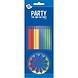 Cake candles 24 pieces - 12 holders assorted colored