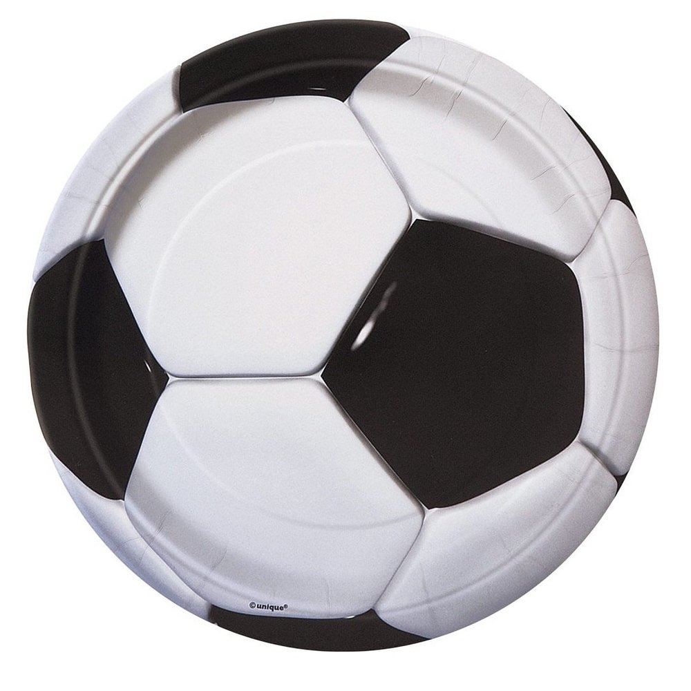 Unique Party Voetbal Borden 23cm | 8 stuks