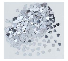 Riethmüller Hartjes Confetti Zilver 14gram | per zakje Riethmüller Hartjes Confetti Zilver 14gram | per zakje