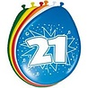 Folat Ballons pour 21e anniversaire 30 cm | 8 pièces Folat Ballons pour 21e anniversaire 30 cm | 8 pièces