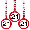 Folat Decoratie spiraal 21 Verkeersbord 3 stuks Folat Decoratie spiraal 21 Verkeersbord 3 stuks