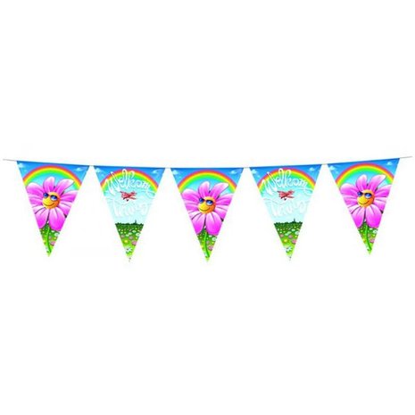 Guirlande de fleurs de bienvenue