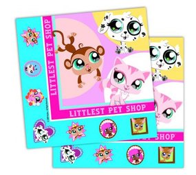 Servet Littlest Pet Shop 16 stuks Servet Littlest Pet Shop 16 stuks