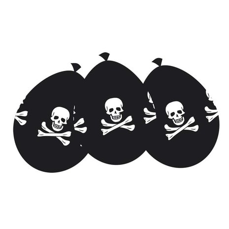 Boland Piraten Classic Ballonnen 25cm | 6 stuks Boland Piraten Classic Ballonnen 25cm | 6 stuks