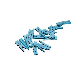 Mini clothespins blue